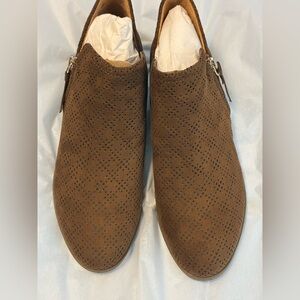 American Lifestyle  Brown Suede Ankle Boots